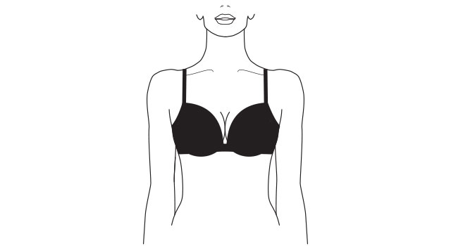 femme fatalesuper push up bra | black