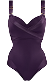 cache coeur deep purple plunge balcony bathing suit