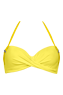 holi gypsy ecstatic yellow plunge balcony bikini top