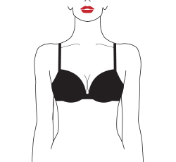 wired padded push up bra