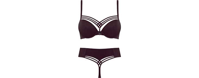 style collection dame de paris aubergine and silver lurex FW21