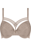 dame de paris shimmering bronze plunge bra