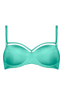 space odyssey green lagune wired padded balcony bra 17780