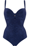 Puritsu blue plunge balcony bathingsuit