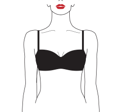 wired padded balcony bra