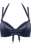 Holi Glamour navy push up bikini top