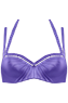 Holi Glamour Purple plunge balcony bikini top