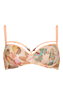 oriental morphosis powdery pink balcony bra