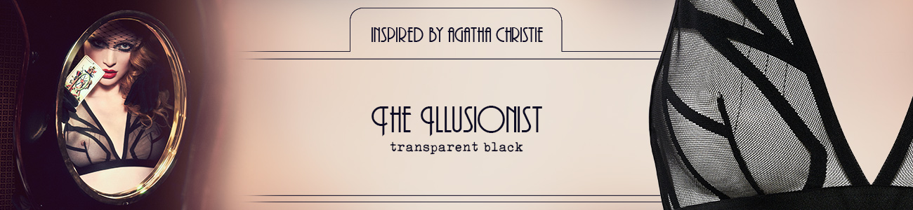 FW20 style collection The Illusionist transparent black header banner