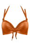 holi glamour marigold orange push up bikini top