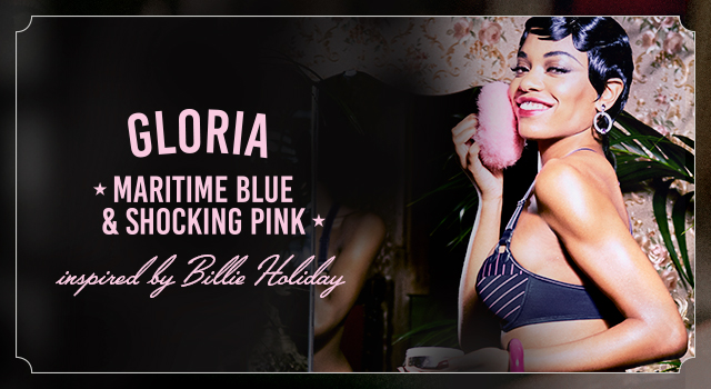 FW19 collection Gloria Maritime Blue and Shocking Pink header banner