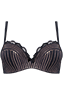 hollywood glam black push up bra