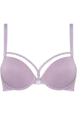 space odyssey lilac lurex and silver push up bra