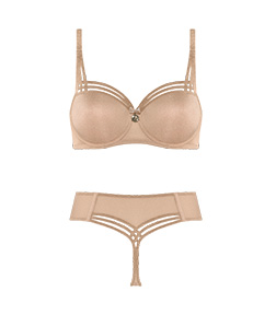 Style lingerie collection Dame de Paris Sand & Golden Lurex SS20