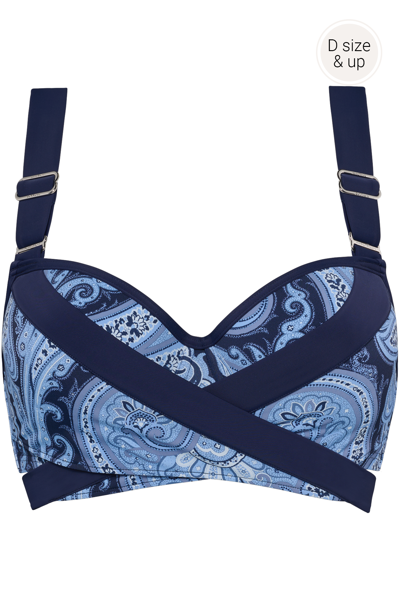 cache coeur plunge balcony bikini top