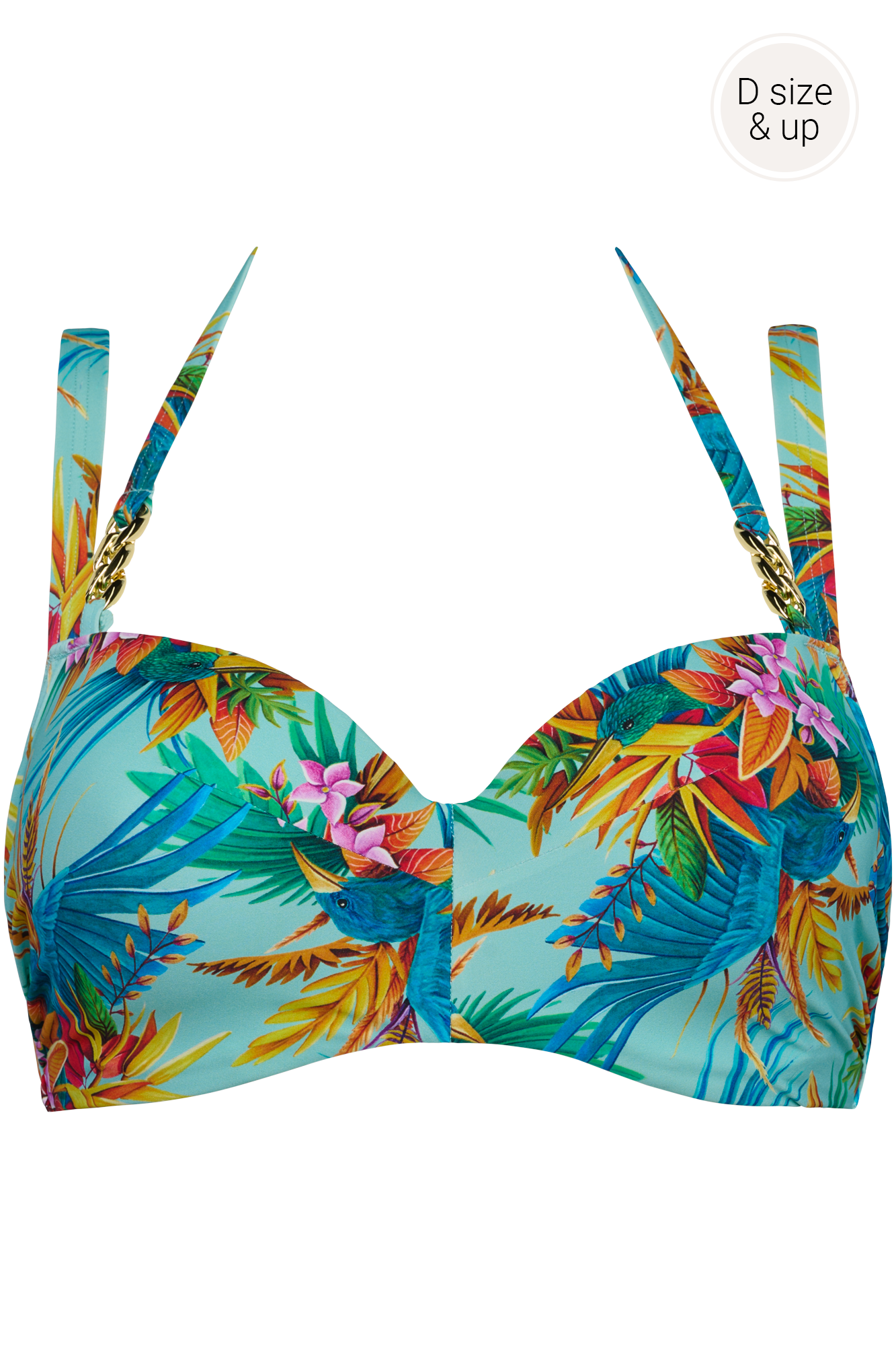 hula haka plunge balconette Bikini Oberteil