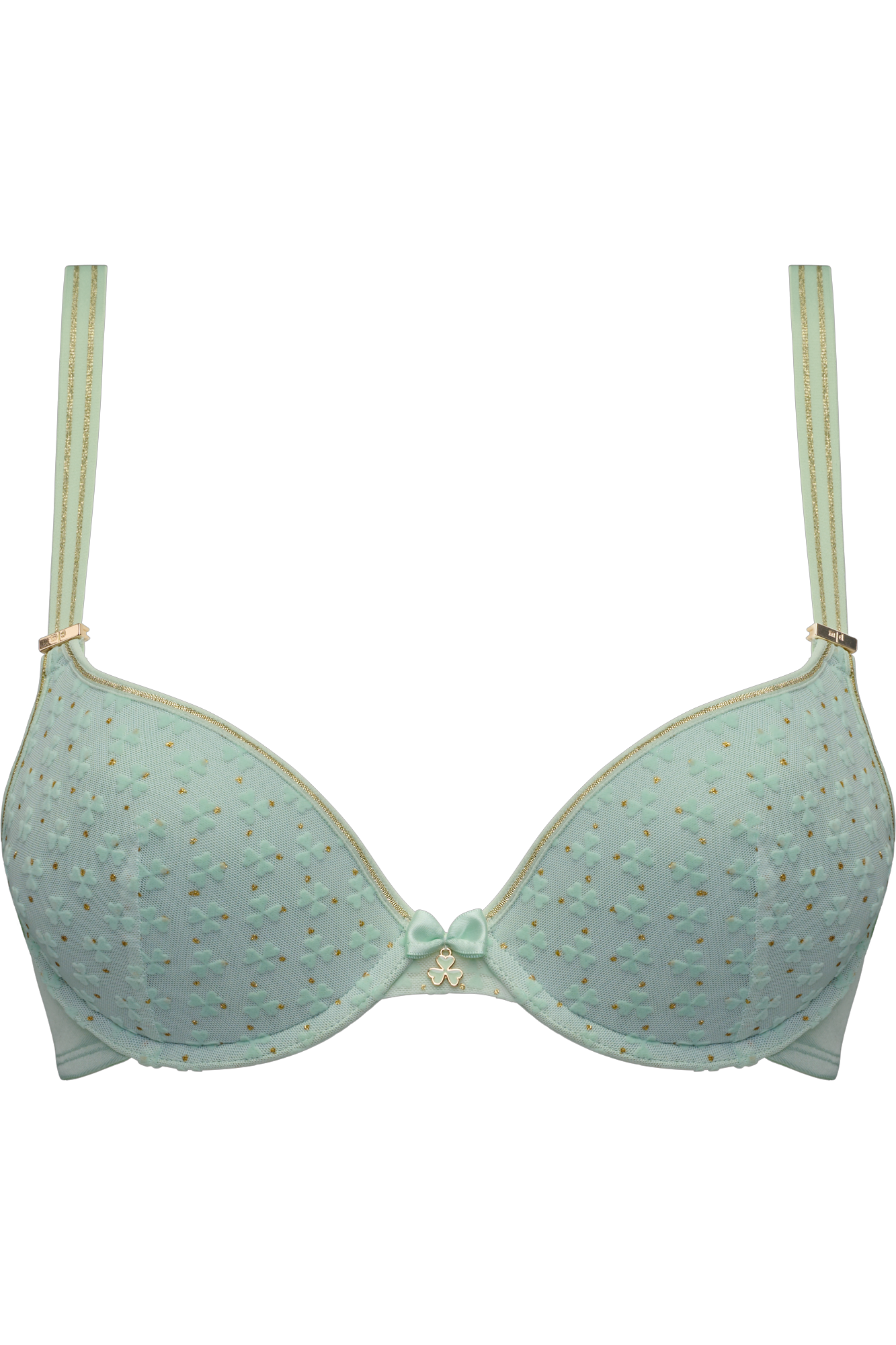 lucky clover push up bra