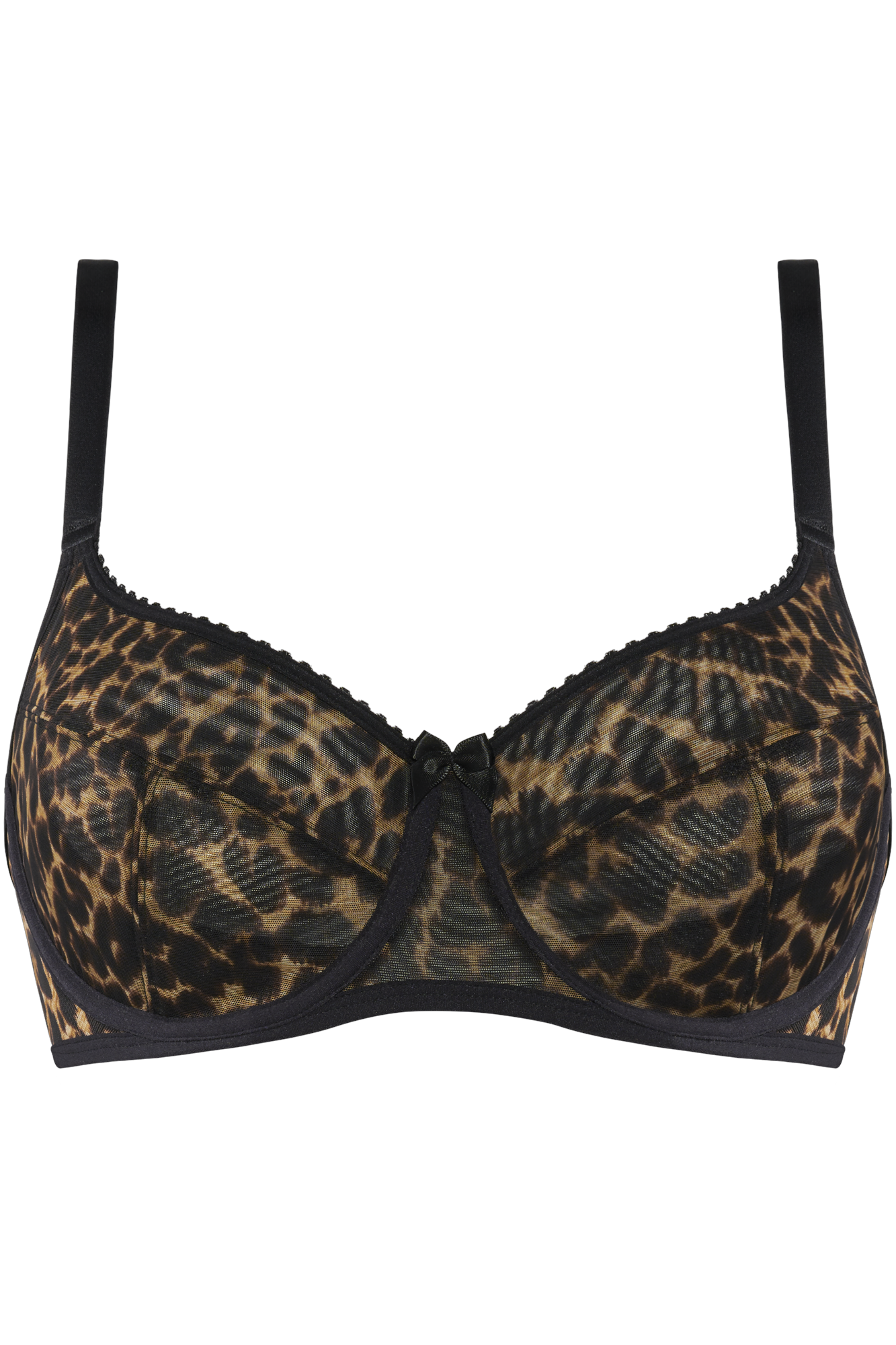 peekaboo unpadded plunge balcony bra