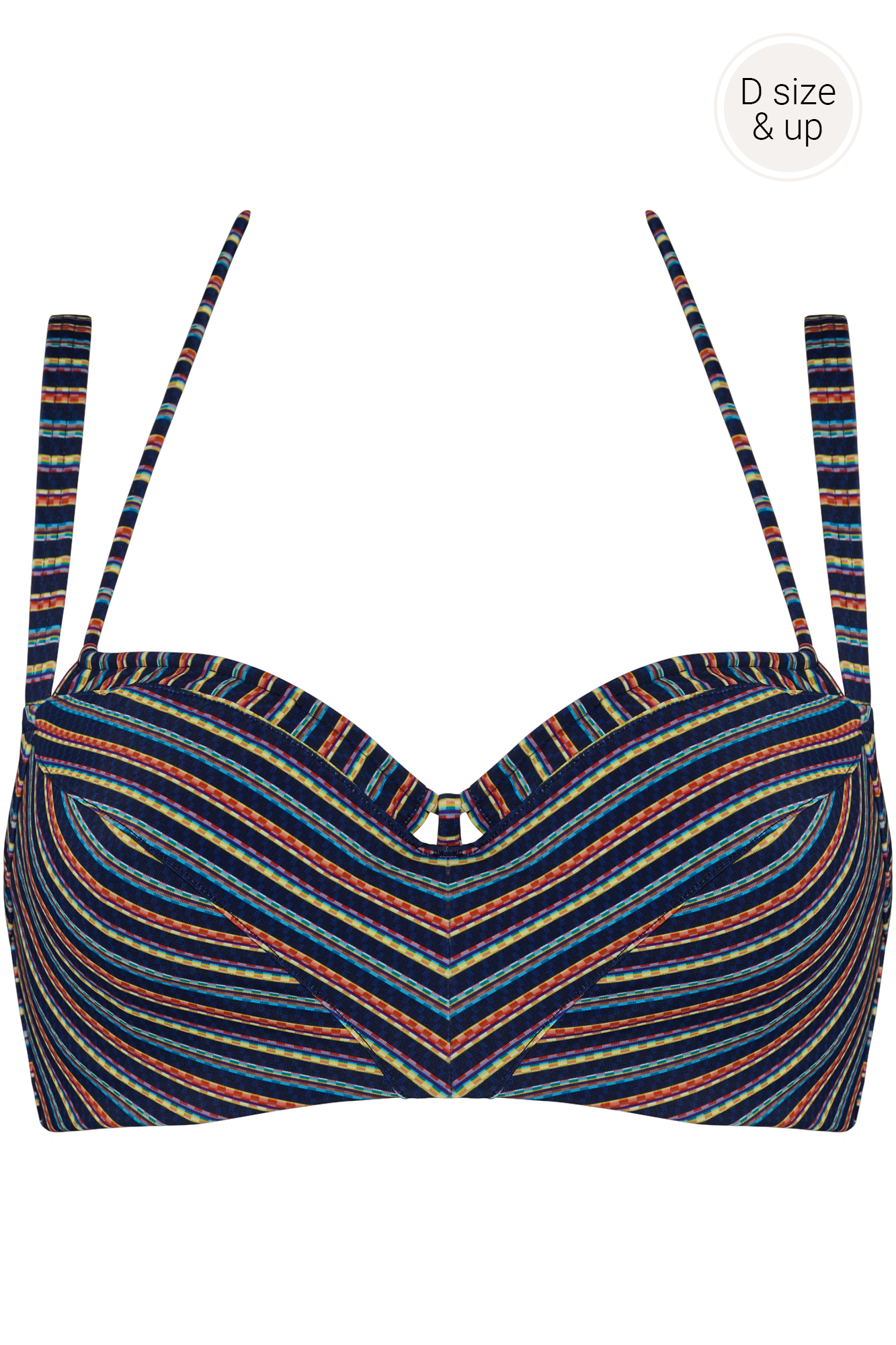 holi vintage unpadded balcony bikini top
